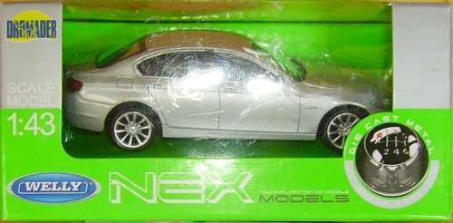 BMW 535i 2012 silver 1/43 Welly NEW+boxed  #4896 instant wheels