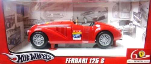 Ferrari 125 S 1947 (Ferrari 60 Relay) 1/18 HotWheels NEW+boxed  #8995 instant wheels