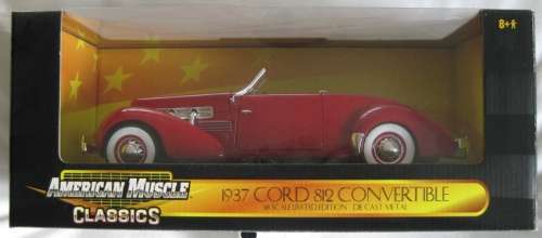 Cord 812 Convertible 1937 red 1/18 ERTL NEW+boxed  #8966 instant wheels