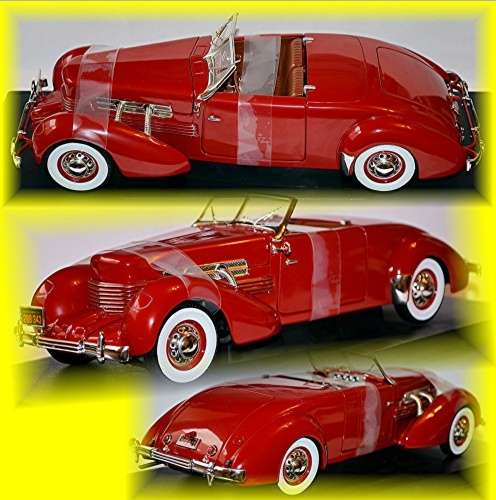 Cord 812 Convertible 1937 red 1/18 ERTL NEW+boxed  #8966 instant wheels