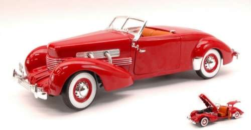 Cord 812 Convertible 1937 red 1/18 ERTL NEW+boxed  #8966 instant wheels