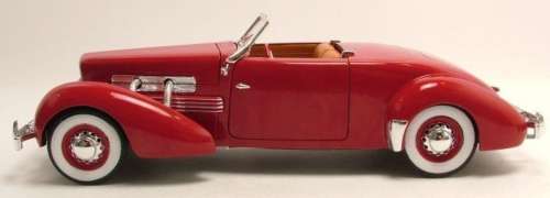 Cord 812 Convertible 1937 red 1/18 ERTL NEW+boxed  #8966 instant wheels