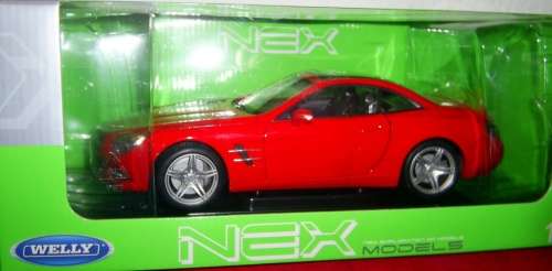 Mercedes-Benz SL 500 sunroof (R231) 2012 red 1/24 Welly NEW  #2132 instant wheels