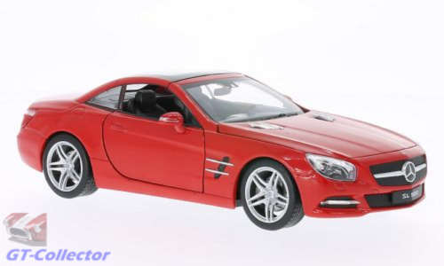 Mercedes-Benz SL 500 sunroof (R231) 2012 red 1/24 Welly NEW  #2132 instant wheels