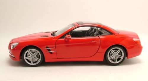 Mercedes-Benz SL 500 sunroof (R231) 2012 red 1/24 Welly NEW  #2132 instant wheels