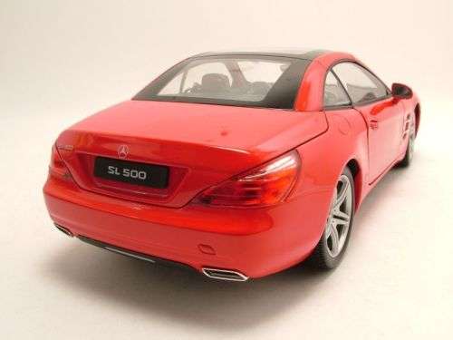 Mercedes-Benz SL 500 sunroof (R231) 2012 red 1/24 Welly NEW  #2132 instant wheels