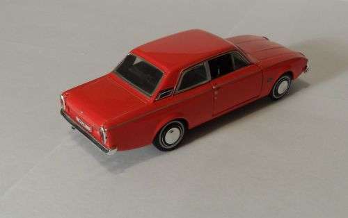 Ford Corsair 2-door 1964 red 1/43 Cararama NEW+boxed  #4183 instant wheels