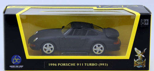 Porsche 911 (993) Turbo 1996 matte-black 1/43 RoadSignature NEW  #4186 instant wheels