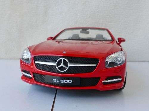 Mercedes-Benz SL 500 (R231) cabrio 2012 red 1/18 Welly NEW+boxed  #8476 instant wheels