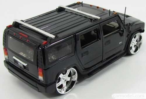Hummer H2 Custom SUV 2009 black 1/24 Jada NEW+boxed  #2137 instant wheels