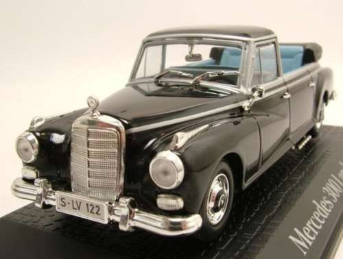 Mercedes-Benz 300d Landaulet (W189) 1963 black 1/43 Norev NEW+boxed  #4199 instant wheels