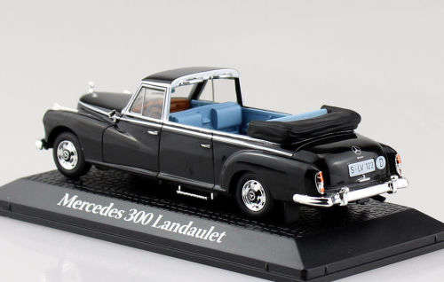 Mercedes-Benz 300d Landaulet (W189) 1963 black 1/43 Norev NEW+boxed  #4199 instant wheels