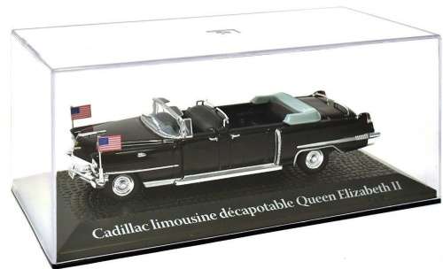 Cadillac Limo 1956 open Ike Eisenhauer+QE.2 black 1/43 Norev NEW+boxed  #4201 instant wheels