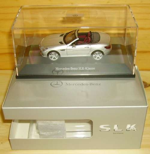Mercedes-Benz SLK (R172) 2011 silver 1/43 Schuco NEW+boxed  #4204 instant wheels