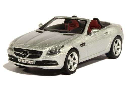Mercedes-Benz SLK (R172) 2011 silver 1/43 Schuco NEW+boxed  #4204 instant wheels