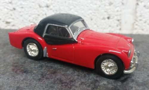 Triumph TR 3 convertible 1955 red 1/43 Corgi NEW+boxed  #4206 instant wheels