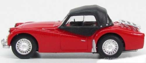 Triumph TR 3 convertible 1955 red 1/43 Corgi NEW+boxed  #4206 instant wheels