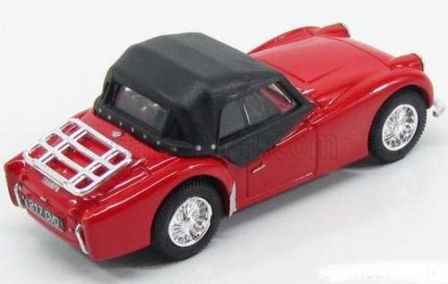 Triumph TR 3 convertible 1955 red 1/43 Corgi NEW+boxed  #4206 instant wheels