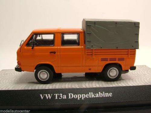 Volkswagen T3a 1983 dblecab orange 1/43 PremiumClassiXX NEW+boxed  #4223 instant wheels