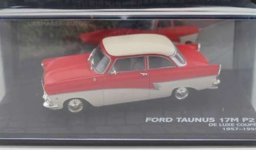 Ford Taunus 17M P2 1957 red+white 1/43 IXO NEW+boxed  #4225 instant wheels