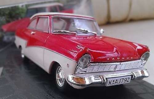 Ford Taunus 17M P2 1957 red+white 1/43 IXO NEW+boxed  #4225 instant wheels
