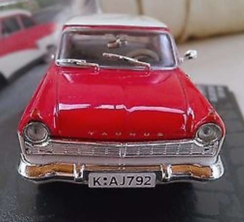 Ford Taunus 17M P2 1957 red+white 1/43 IXO NEW+boxed  #4225 instant wheels