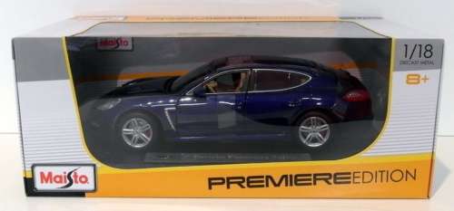 Porsche Panamera Turbo 2009 blue-met 1/18 Maisto NEW+boxed  #8952 instant wheels