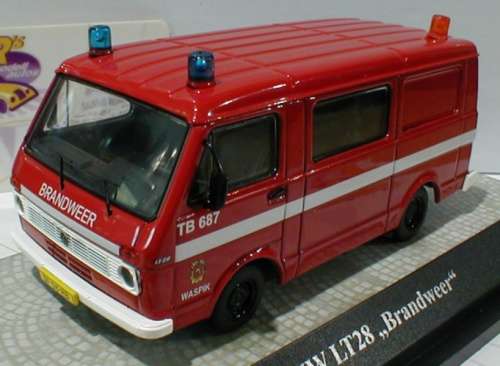 Volkswagen LT28 Brandweer Van 1991 red 1/43 Premium Classixxs NEW+boxed  #4243 instant wheels