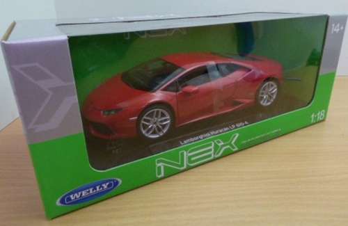Lamborghini Huracan LP 610-4 2014 red-met 1/18 Welly NEW+boxed #8951 instant wheels