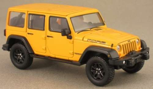 Jeep Wrangler Unlimited MOAB 2014 yellow 1/43 Greenlight NEW+boxed  #4268 instant wheels