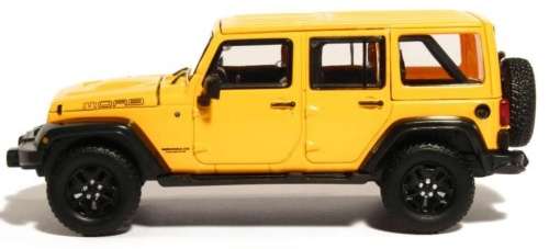 Jeep Wrangler Unlimited MOAB 2014 yellow 1/43 Greenlight NEW+boxed  #4268 instant wheels