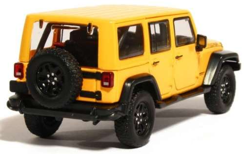 Jeep Wrangler Unlimited MOAB 2014 yellow 1/43 Greenlight NEW+boxed  #4268 instant wheels