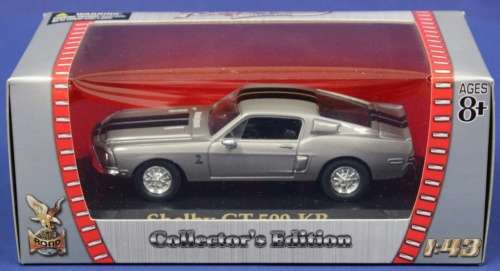 Shelby GT 500 KR 1968 gunmetal 1/43 Road Signature NEW+boxed  #4253 instant wheels