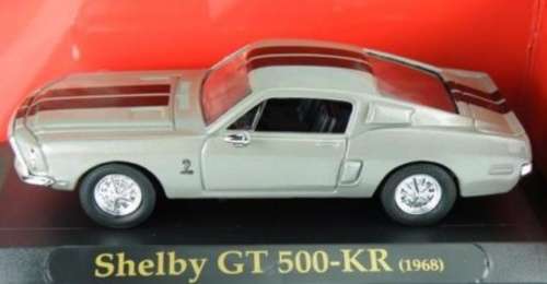 Shelby GT 500 KR 1968 gunmetal 1/43 Road Signature NEW+boxed  #4253 instant wheels