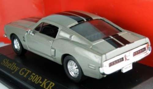 Shelby GT 500 KR 1968 gunmetal 1/43 Road Signature NEW+boxed  #4253 instant wheels