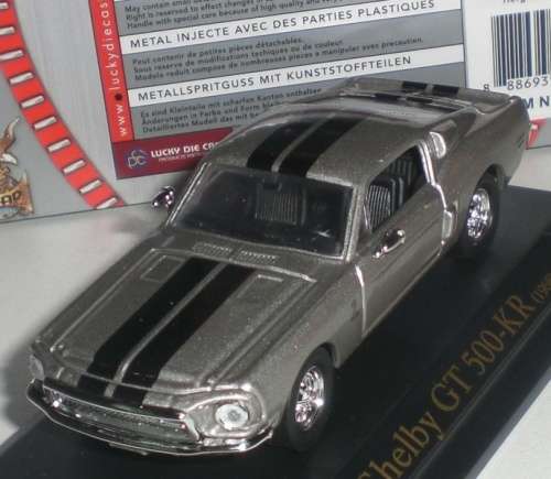 Shelby GT 500 KR 1968 gunmetal 1/43 Road Signature NEW+boxed  #4253 instant wheels