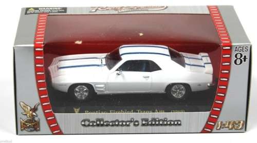 Pontiac Firebird Trans Am 1969 white 1/43 RoadSignature NEW+boxed  #4258 instant wheels