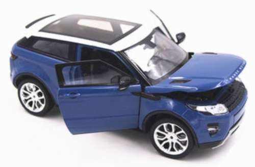 Land Rover Range Rover Evoque 2011 blue 1/24 Welly NEW+boxed  #2144 instant wheels