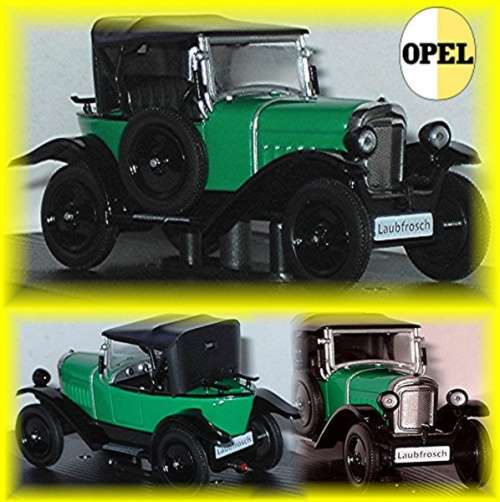Opel Laubfrosch 4/12PS 1924 1/43 IXO NEW+showcased  #4281 instant wheels