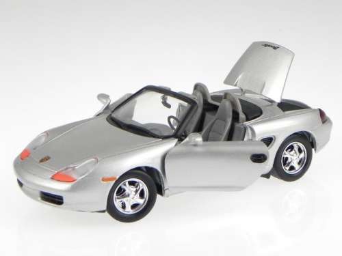 Porsche Boxter (986) Roadster 2002 silver 1/24 Motormax NEW+boxed  #2146 instant wheels