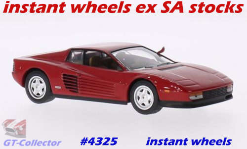 Ferrari Testarossa 1984 red 1/43 IXO NEWinBlister FREE delivery #4325 instant wheels