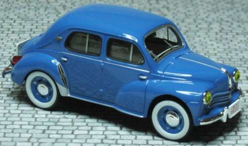 Renault 4CV Luxe 1956 blue 1/43 IXO NEW+boxed  #4301 instant wheels
