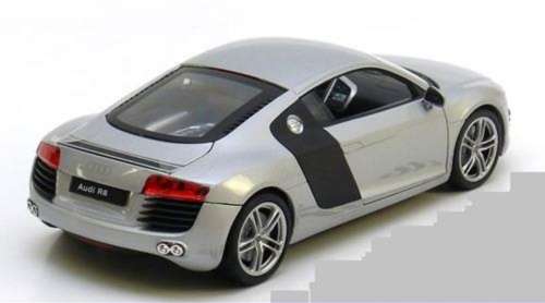 Audi R8 Coupe V10 2007 silver+carbon 1/24 Welly NEW+boxed  #2001 instant wheels