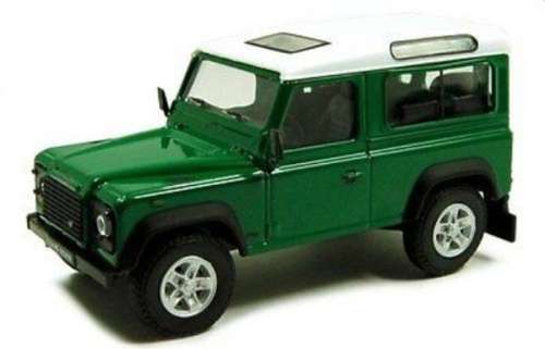 Land Rover Defender SWB 1992 green 1/24 Welly NEW+boxed #2016 instant wheels