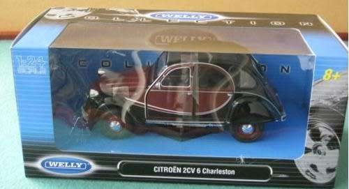 Citroen 2CV 6 CHARLESTON EDITION 1980 1/24 Welly NEW #2021 instant wheels