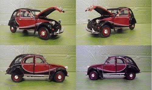 Citroen 2CV 6 CHARLESTON EDITION 1980 1/24 Welly NEW #2021 instant wheels