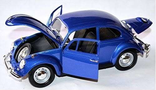 Volkswagen Beetle 1967 blue-met 1/24 Kingsmart NEW+boxed  #2031 instant wheels