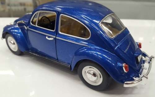 Volkswagen Beetle 1967 blue-met 1/24 Kingsmart NEW+boxed  #2031 instant wheels