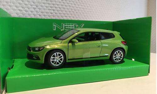 Volkswagen Scirocco III lt.green-met 1/24 Welly NEW+boxed  #2039 instant wheels