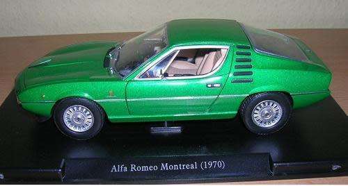 Alfa Romeo Montreal 1977 green-met 1/24 IXO NEW+boxed FREE delivery #2048 instant wheels